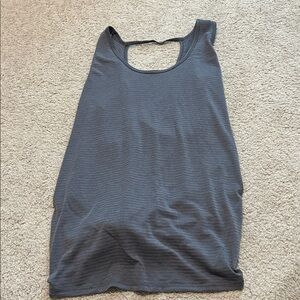 Athleta Charcoal Ribbed Tank